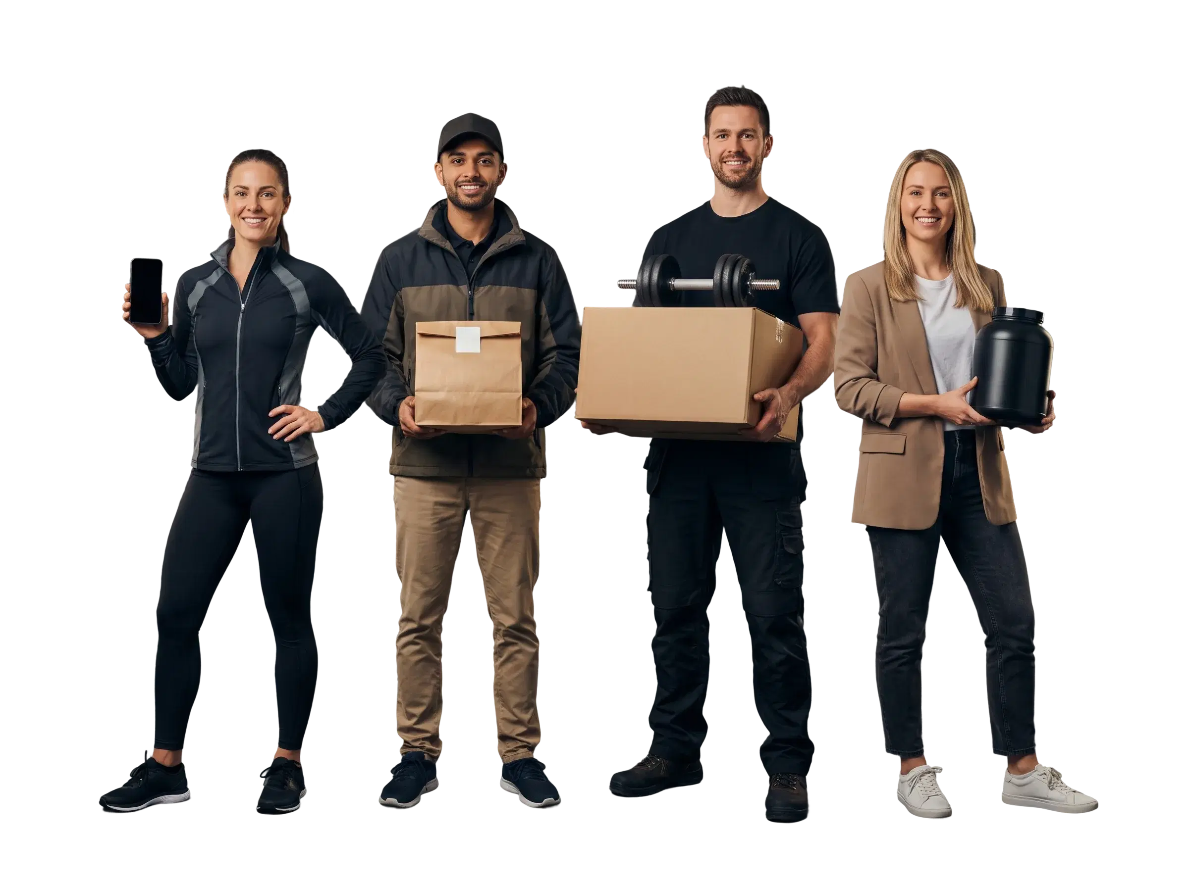 A group of fitness professionals standing together