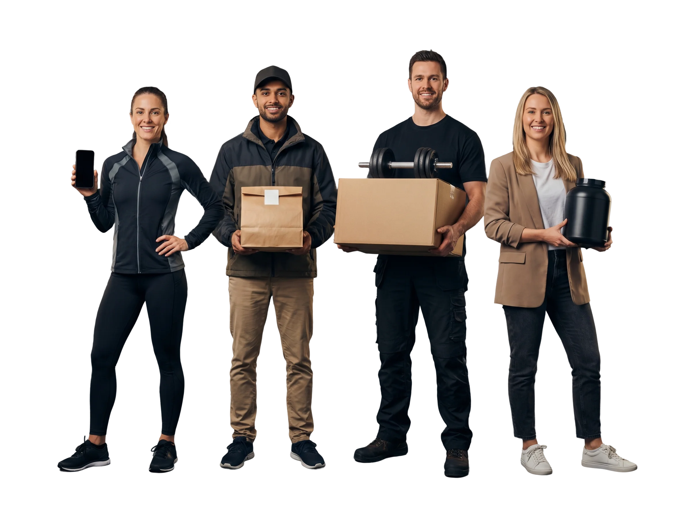 A group of fitness professionals standing together